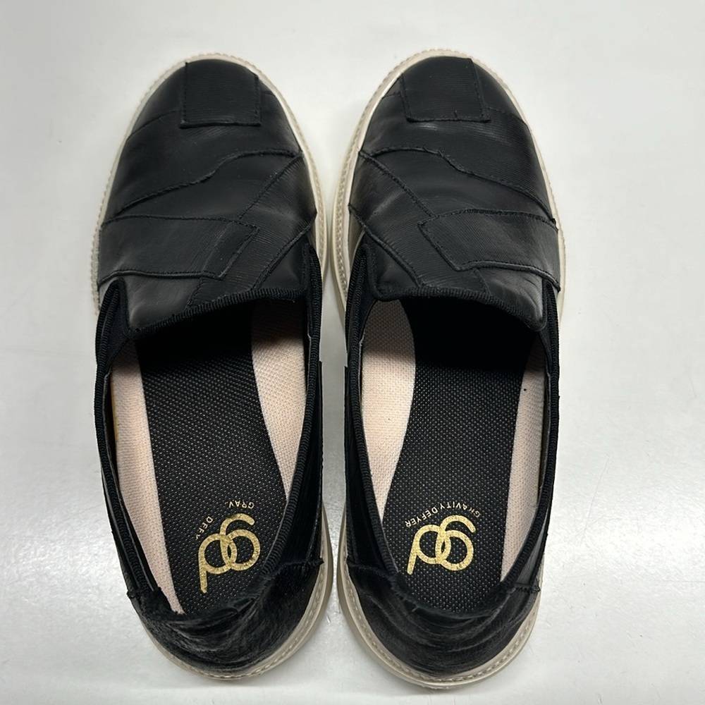Gravity Defyer G-defy Orpha Leather Slip On Flat Loafers Shoes Black Size 7 - Picture 5 of 10